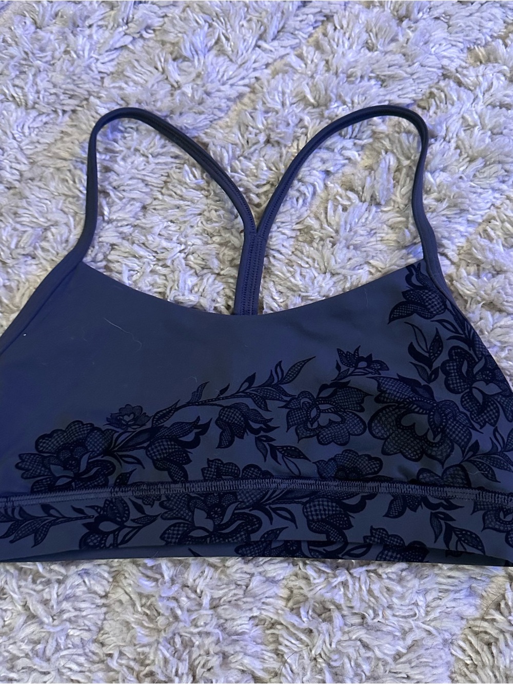 Lululemon flow y Floral-Print bra